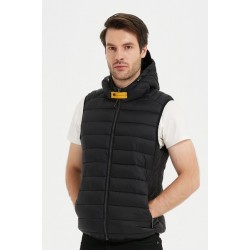 Heren bodywarmer zwart met capuchon Heren bodywarmer zwart met capuchon